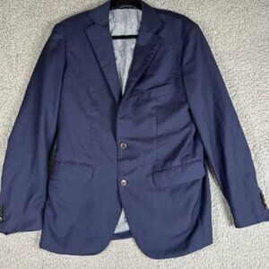 Suitsupply Jacket Mens 52 Navy Sport Coat Vitale Barberis Canonico‎ Italy Blazer